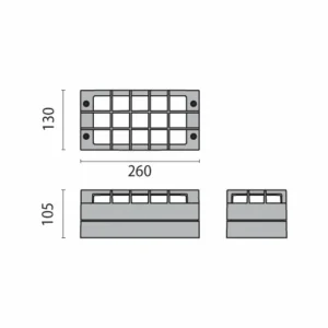 Outlet Applique d'ext. LED Bliz LED Guard, 3 000 K, grise Éclairage Extérieur Professionnel