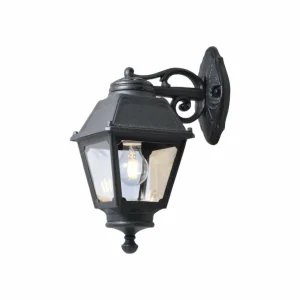 Store Applique d'extérieur Bisso/Mary, noir, diffuseur transparent 2.700 K Éclairage Extérieur Professionnel