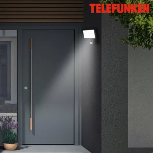 Store Applique d’extérieur LED Lagos capteur, noire Éclairage Extérieur Professionnel