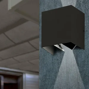 Sale Applique d'extérieur LED Olan, gris foncé Éclairage Extérieur Professionnel