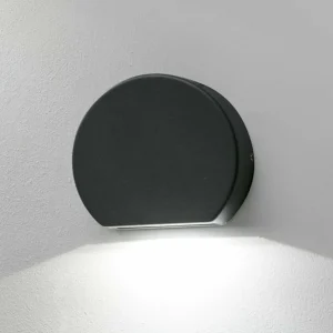 Fashion Applique d'extérieur LED Pill ronde en gris foncé Éclairage Extérieur Professionnel