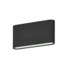 Clearance Applique d'extérieur LED Scone, noir, largeur 17,5 cm, à 2 lampes. Éclairage Extérieur Professionnel