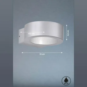 Best Applique d'extérieur LED Torres, ronde argentée Éclairage Extérieur Professionnel
