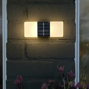 Best Applique d'extérieur LED Wally, 14x6 cm blanc givré CCT Éclairage Extérieur Professionnel