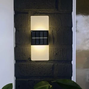 Best Applique d'extérieur LED Wally, 20x8 cm blanc givré CCT Éclairage Extérieur Professionnel