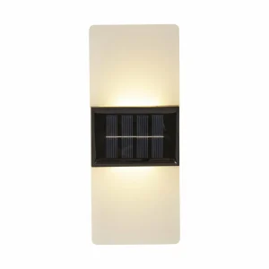 Best Applique d'extérieur LED Wally, 20x8 cm blanc givré CCT Éclairage Extérieur Professionnel
