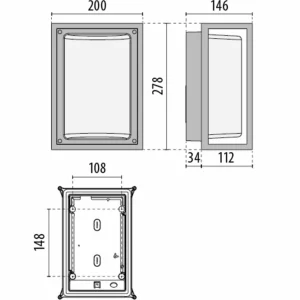 Outlet Applique extérieur Lanterna NK 27, E27, anthracite Éclairage Extérieur Professionnel