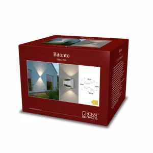 Outlet Applique extérieur LED Bitonto 2 lampes blanche Éclairage Extérieur Professionnel