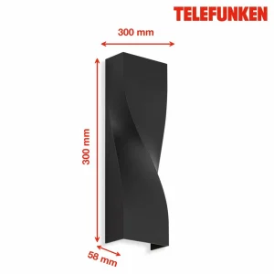Best Applique extérieur LED Brügge up/down noire 4 000K Éclairage Extérieur Professionnel
