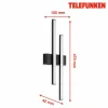 Store Applique extérieur LED Graz direct 2 lampes noir Éclairage Extérieur Professionnel
