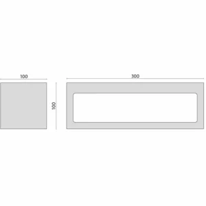 Sale Applique LED 303553 grise 4 000 K Éclairage Extérieur Professionnel
