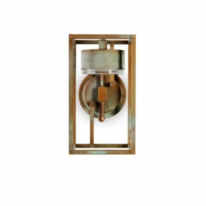 Best Applique LED Cubic 3372 laiton ancien/opale Éclairage Extérieur Professionnel