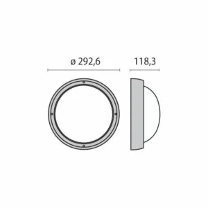 Hot Applique LED Eko+26 LED, 3 000 K, blanche Éclairage Extérieur Professionnel