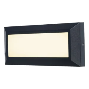 Fashion Applique LED Helena, frontale 23 cm noire Éclairage Extérieur Professionnel