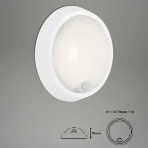 Cheap Applique LED Helsinki, capteur, IP44, blanche Éclairage Extérieur Professionnel