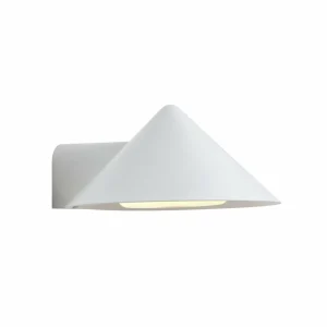 Store Applique murale LED Grasp, blanc, largeur 15 cm, métal Éclairage Extérieur Professionnel