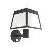 Online Applique murale LED solaire Altilia, noir, plastique, capteur Éclairage Extérieur Professionnel