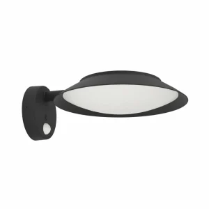 Best Applique murale LED solaire Cerrisi, largeur 10,5 cm, noir, capteur Éclairage Extérieur Professionnel