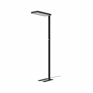 Sale Lampadaire LED Timon, 54W, noir, hauteur 195 cm Éclairage De Bureau