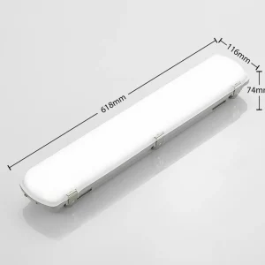Best LED luminaire pour locaux humides Rao, longueur 61,8 cm, Set de 2 Éclairage Technique