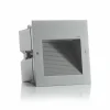 Hot 24202 applique encastrée LED 3 000K, argentée Éclairage Extérieur Professionnel