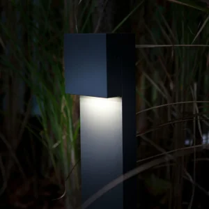 Cheap Borne lumineuse LED Gemini XF noire mate Éclairage Extérieur Professionnel