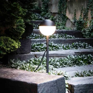 Store Borne lumineuse LED Piccola avec piquet en noir Éclairage Extérieur Professionnel