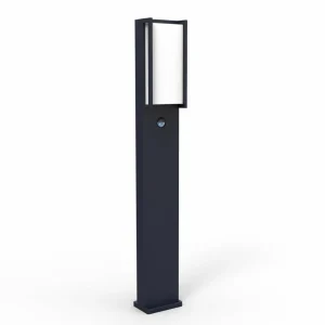 Store Borne lumineuse LED Qubo anthracite, détecteur Éclairage Extérieur Professionnel