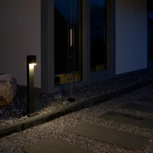 Cheap Borne lumineuse Lexiane avec LED - anthracite Éclairage Extérieur Professionnel
