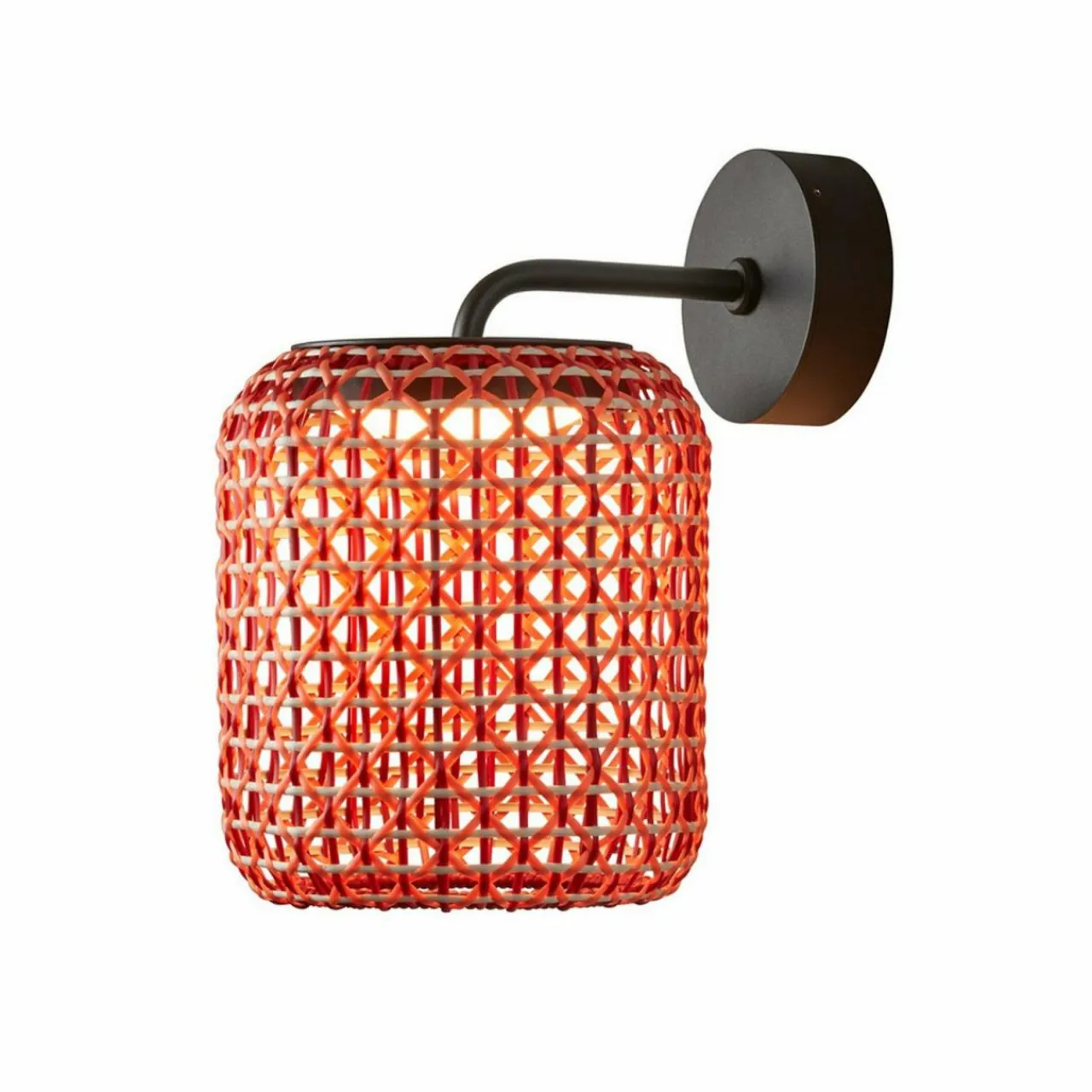 bover_nans_a_applique_dextrieur_led_rouge___cm_0-1.webp Store Nans A Applique d'extérieur LED, rouge, Ø 21,6 cm Éclairage Extérieur Professionnel