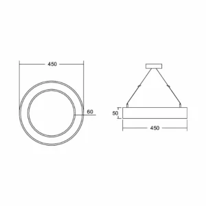 Best BRUMBERB Biro Circle Ring5 direct DALI, Ø 45 cm, blanc, 3000K Éclairage De Magasins