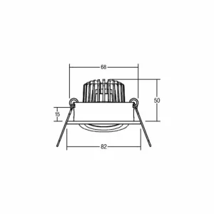 Flash Sale BB18 dim2warm RC boîtier blanc structuré Éclairage De Magasins