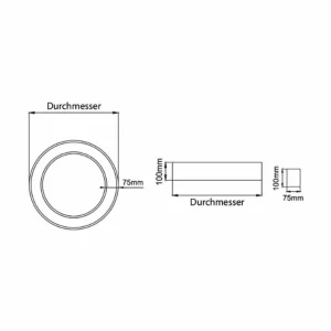 Best Biro Circle Plafond circulaire Ø75cm 40W on/off noir 840 Éclairage De Bureau