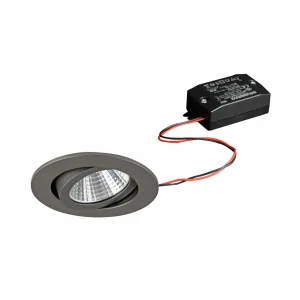 Clearance spot encastré LED 38° rond titane 3000K Éclairage De Magasins