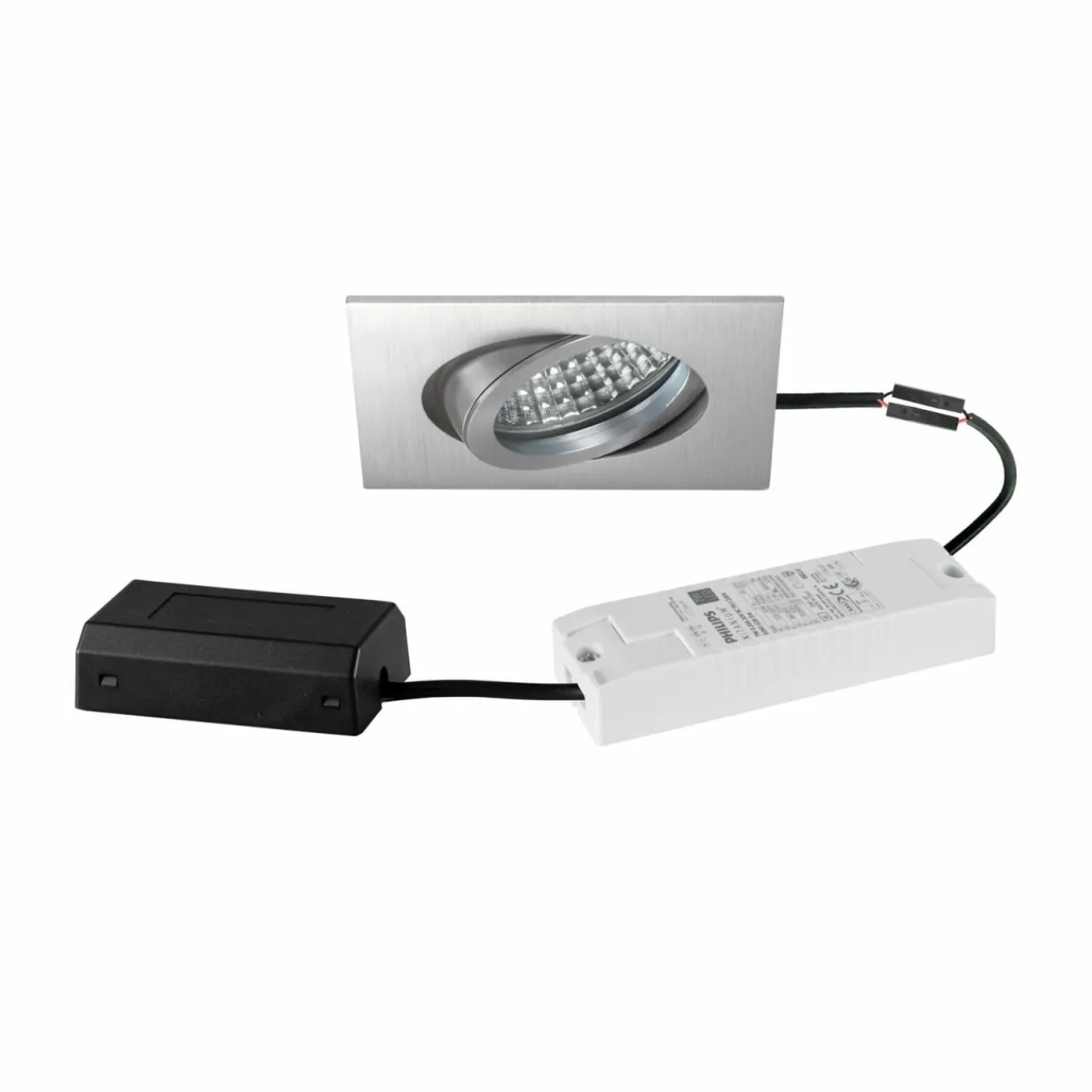 Clearance spot encastré LED Tirrel-S boîte de raccordement DALI, aluminium Éclairage De Magasins
