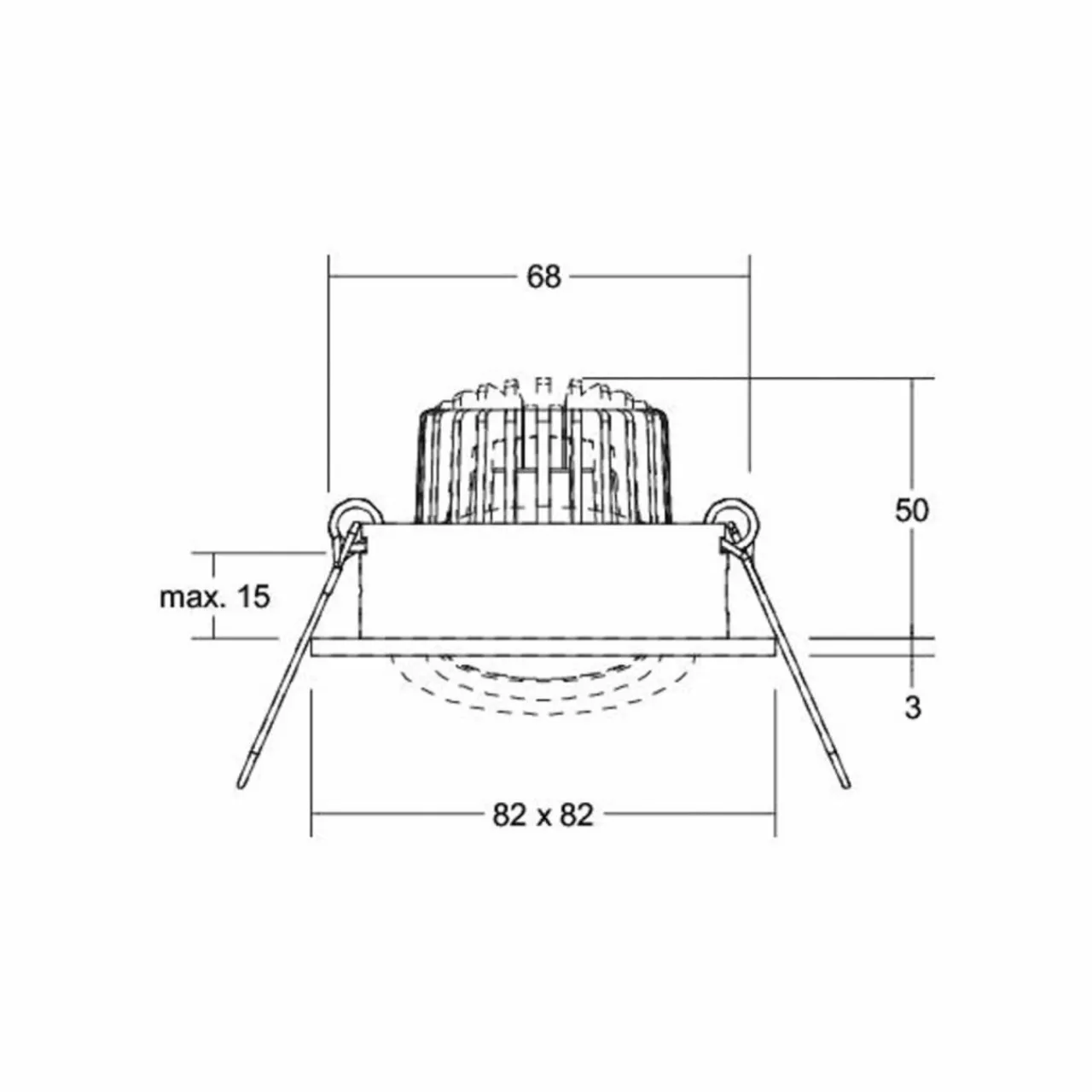 brumberg_spot_encastr_led_tirrels_driver_rc_rond_titane_mat_1.webp Store Spot encastré LED Tirrel-S, driver RC rond titane mat Éclairage De Magasins