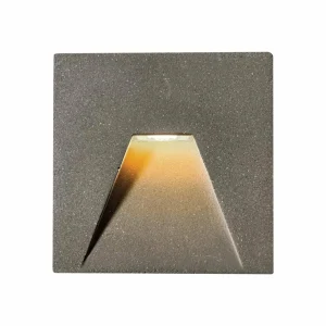 Best Encastré mural extérieur à LED Space, gris, 10x10 cm Éclairage Extérieur Professionnel