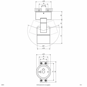 Hot 635015 spot IP54 rond anthracite Éclairage De Bureau