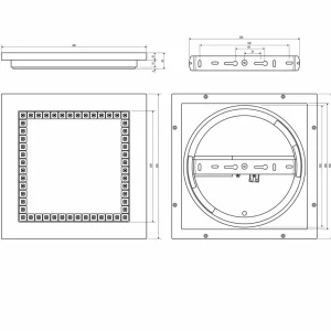 Discount ALQ Panneau LED blanc 15W 30x30cm 3.000K Éclairage De Magasins