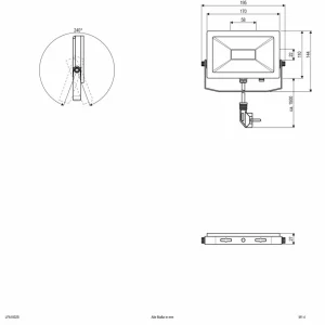 Shop LFA Projecteur d'extérieur argent Fiche 3.000K 15W Éclairage Extérieur Professionnel
