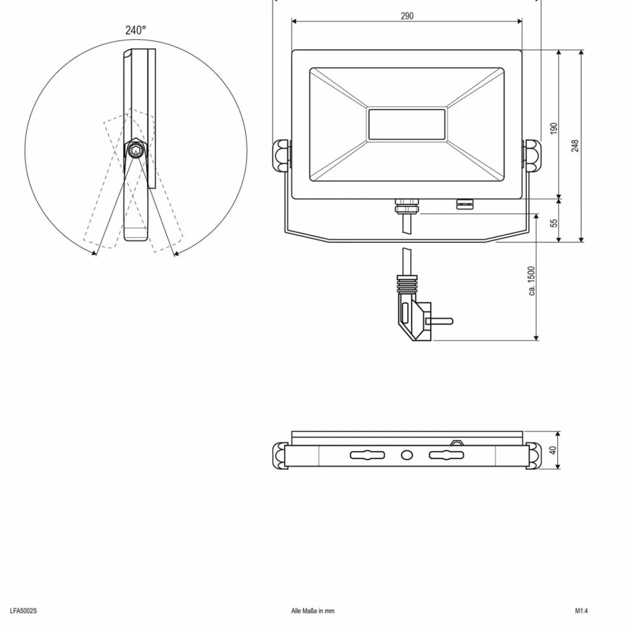 evn_lfa_projecteur_dextrieur_argent_fiche_k_w_1-3.webp Best LFA Projecteur d'extérieur argent Fiche 3.000K 50W Éclairage Extérieur Professionnel