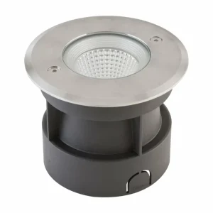 Hot Meerkat, rond, 60°, inox, 3W, 3.000K Éclairage Extérieur Professionnel