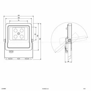 New Panthera Projecteur d'extérieur LED IP65 10W 4.000K Éclairage Extérieur Professionnel