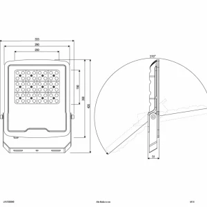 Hot Panthera Projecteur d'extérieur LED IP65 150W 4.000K Éclairage Extérieur Professionnel