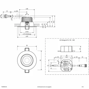 Clearance PC65 luminaire extérieur rond, 3000K inox Éclairage Extérieur Professionnel