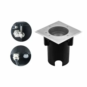 Best Pentola lampe encastr. inox 13,5x13,5 3 000K Éclairage Extérieur Professionnel