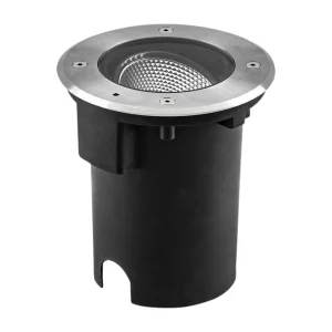 New Pentola spot encastré LED, Ø 18 cm acier inox Éclairage Extérieur Professionnel