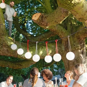 Hot Bolleke suspension LED batterie, grise Éclairage Extérieur Professionnel
