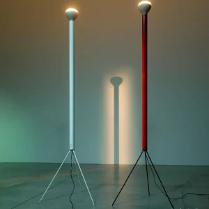 New Luminator lampe sur pied, halogène, rouge Éclairage De Bureau