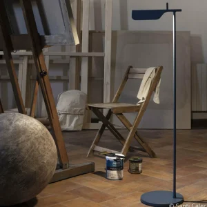 Shop Tab F lampadaire LED, bleu mat Éclairage De Bureau